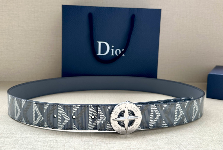 Ceinture Dior Oblique Boucle Médaillon Signature