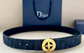 Ceinture Dior Oblique Boucle Médaillon Signature