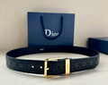Ceinture Dior Cannage Classique Cuir Surpiqué