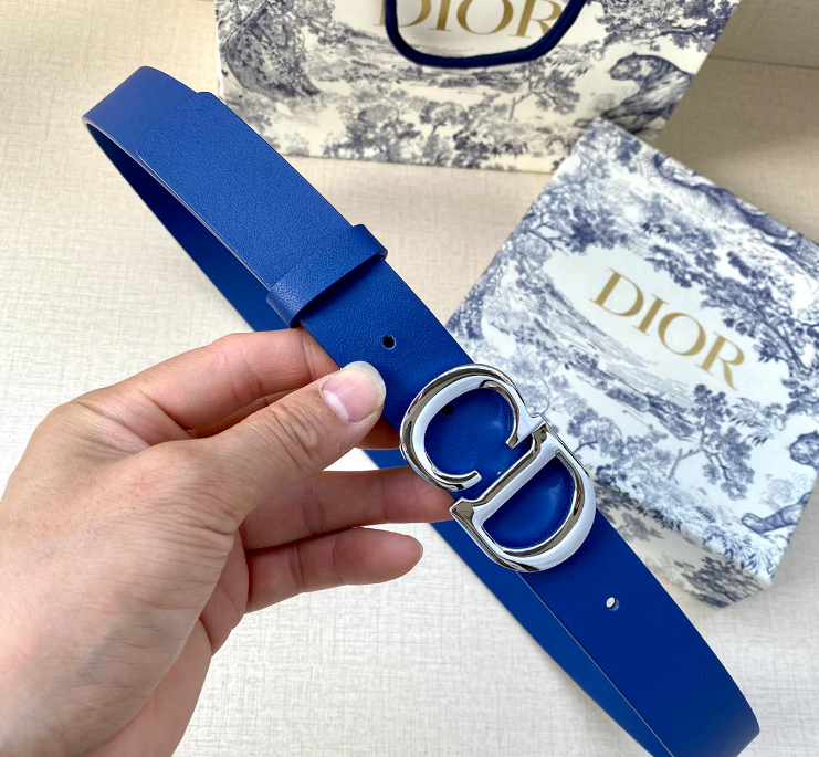 Ceinture Dior CD Classique Cuir Lisse