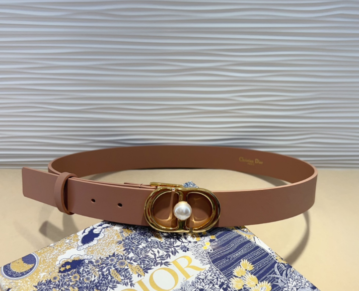 Ceinture Dior CD Perle Signature Cuir Lisse