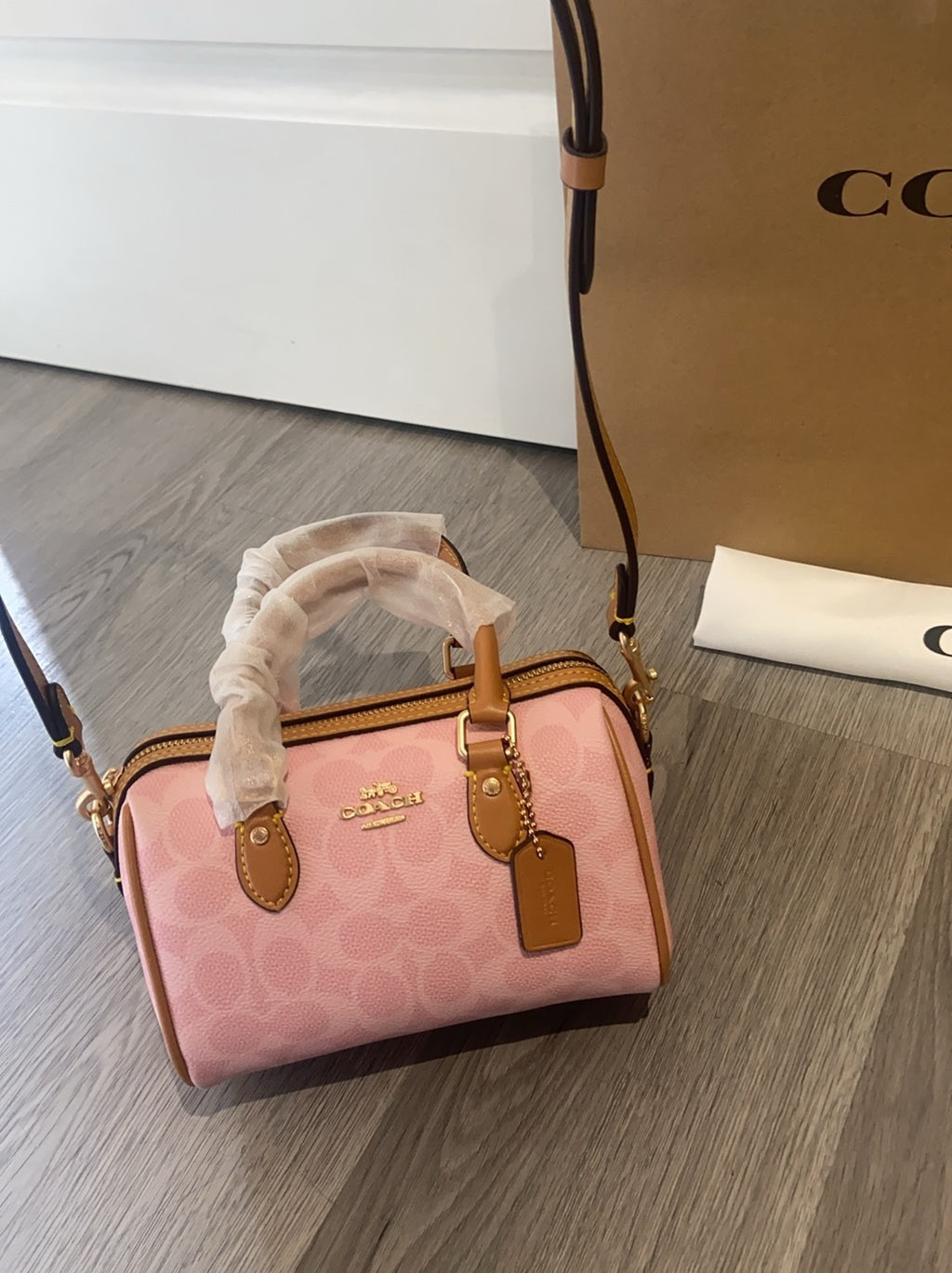 Mini sac bandoulière Rowan en toile exclusive unie