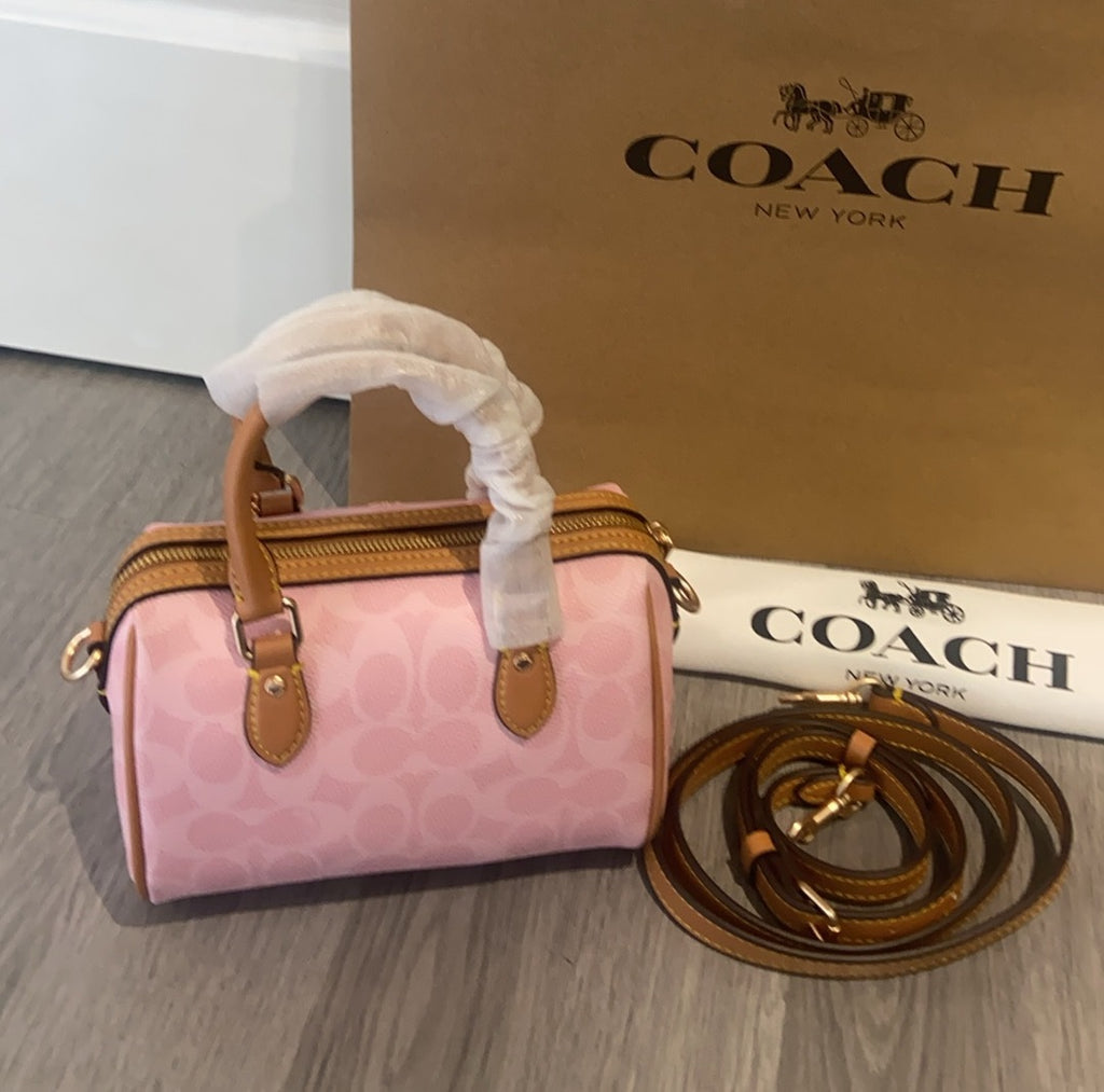Mini sac bandoulière Rowan en toile exclusive unie