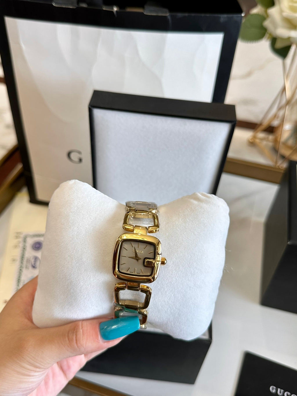 Montre G-Frame avec bracelet métallique