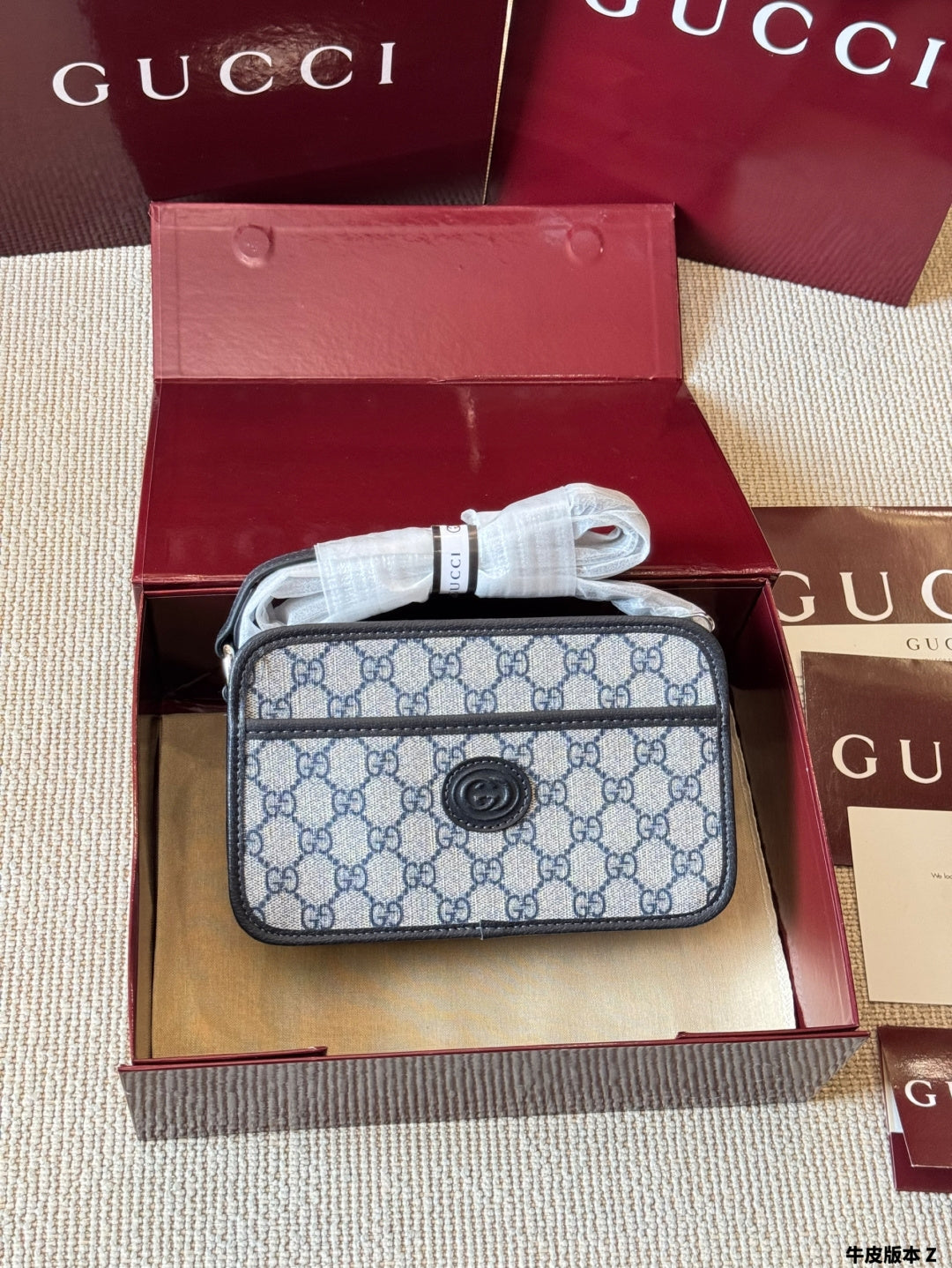 Sac Ophidia Mini Camera en toile monogramme