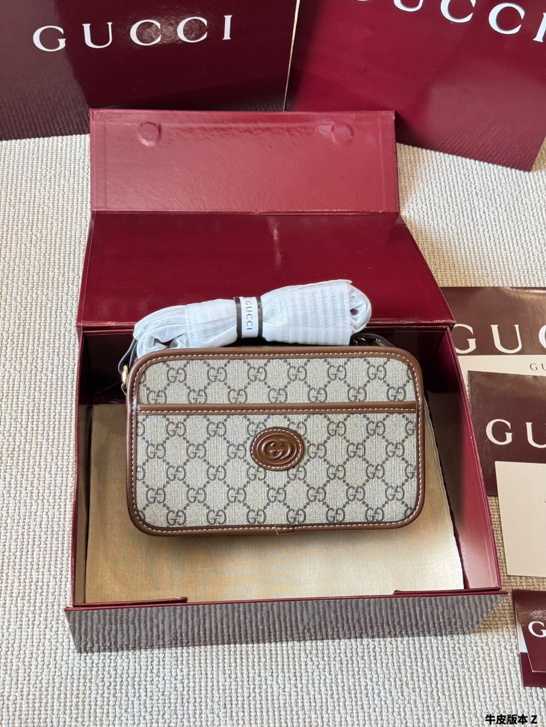Sac Ophidia Mini Camera en toile monogramme