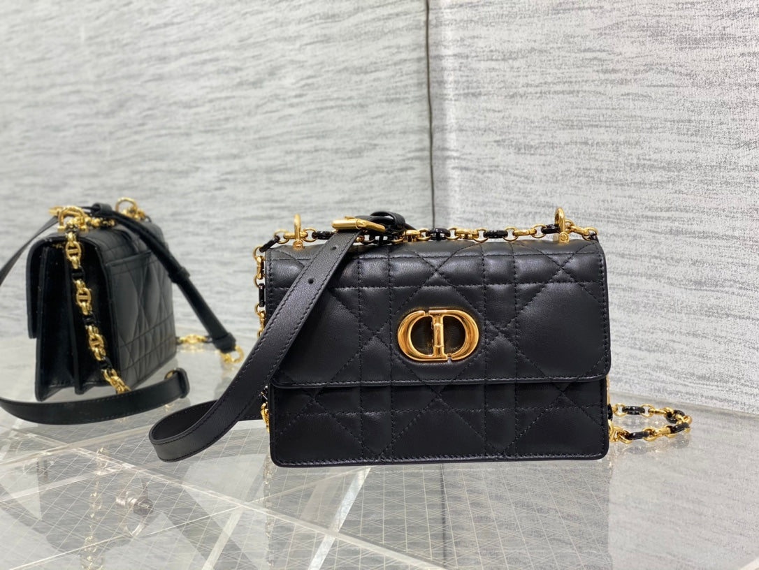 Sac Dior Caro Cannage – Chaîne Dorée