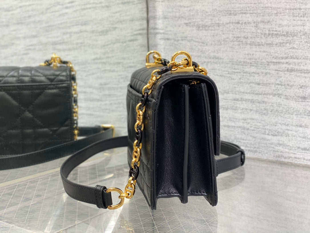 Sac Dior Caro Cannage – Chaîne Dorée