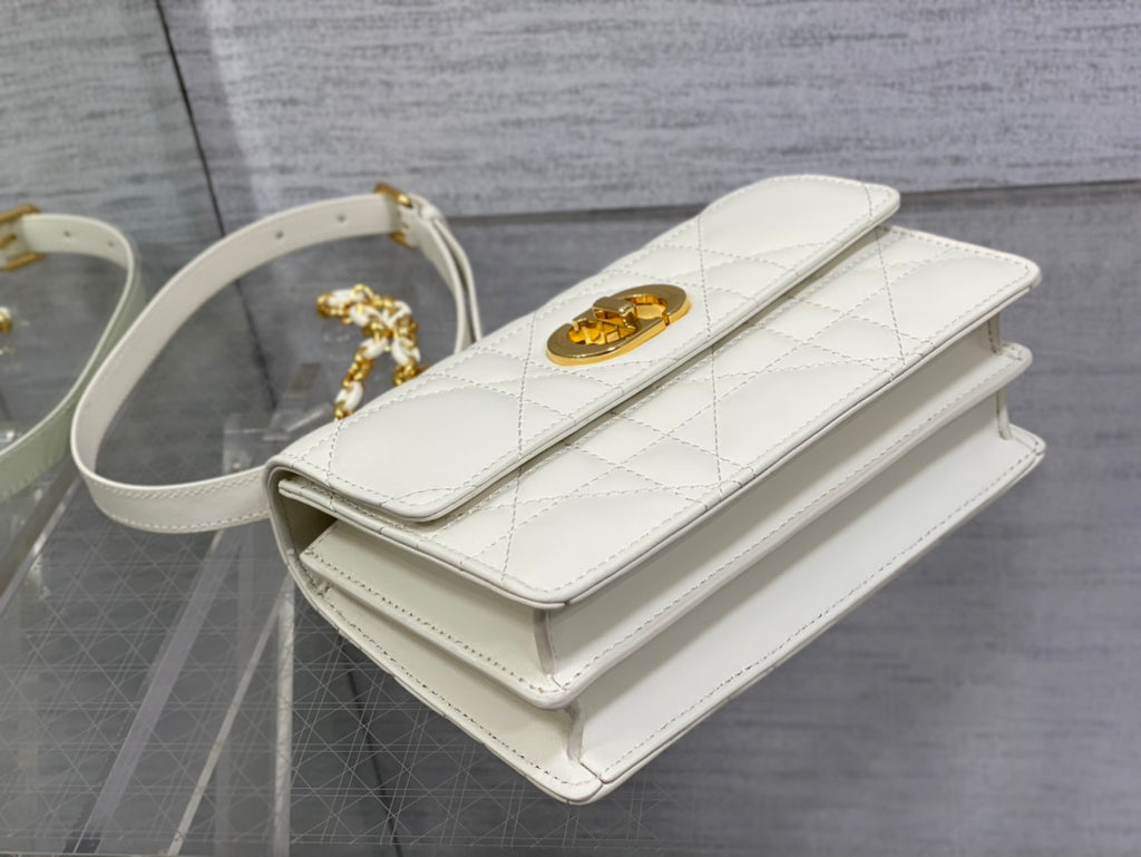 Sac Dior Caro Cannage – Chaîne Dorée