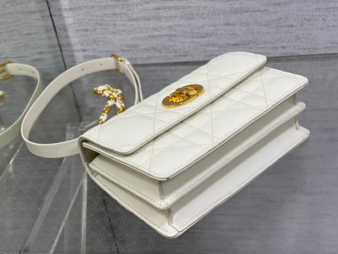 Sac Dior Caro Cannage – Chaîne Dorée