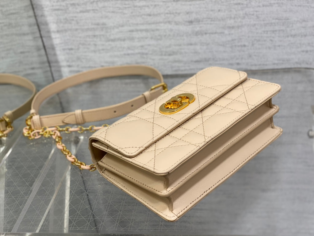 Sac Dior Caro Cannage – Chaîne Dorée