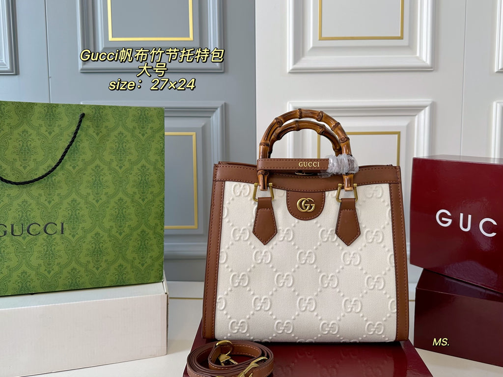 Sac Diana avec poignées en bambou