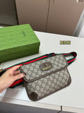 Sac ceinture Ophidia en toile monogramme avec bande Web