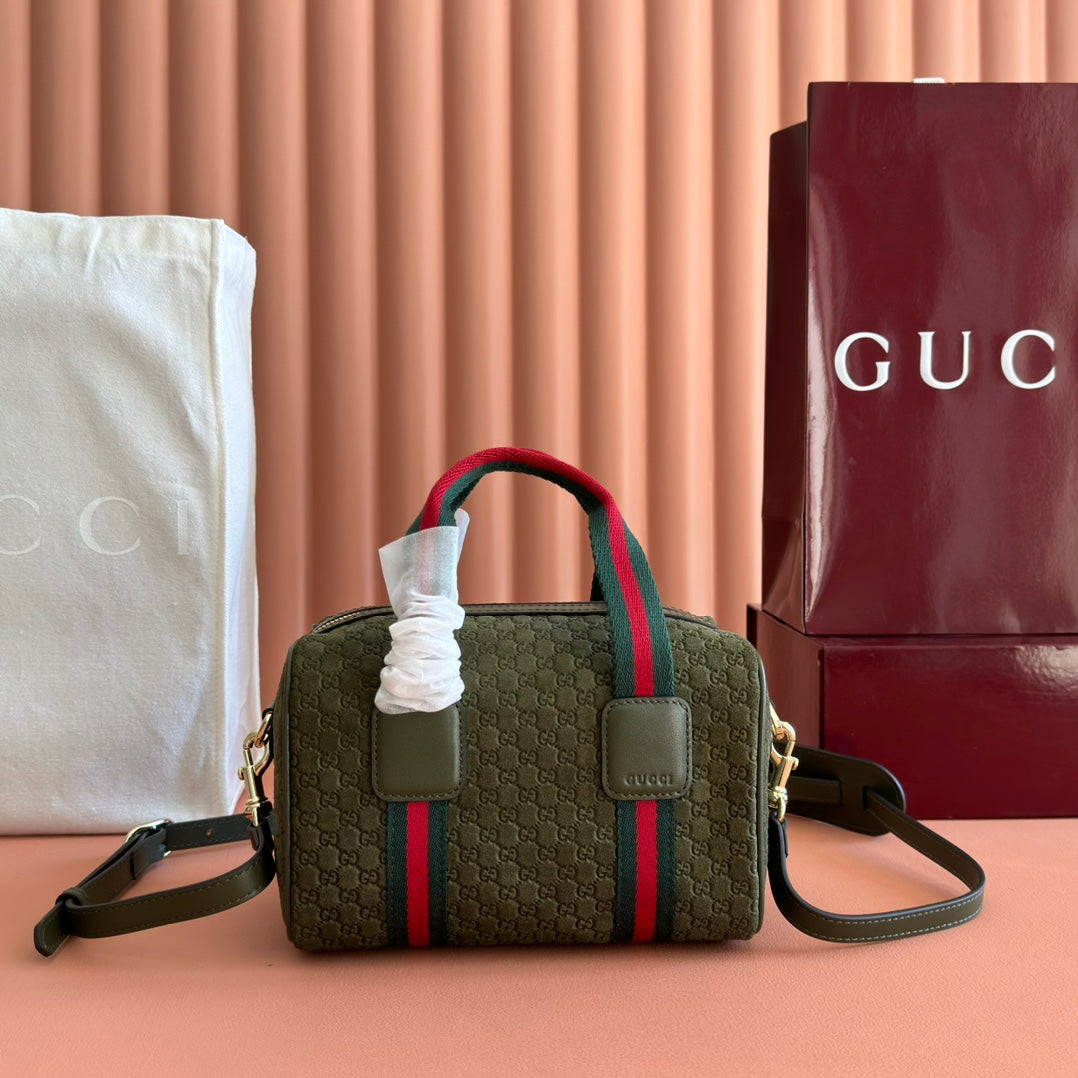 Sac Ophidia Mini Boston avec bande Web