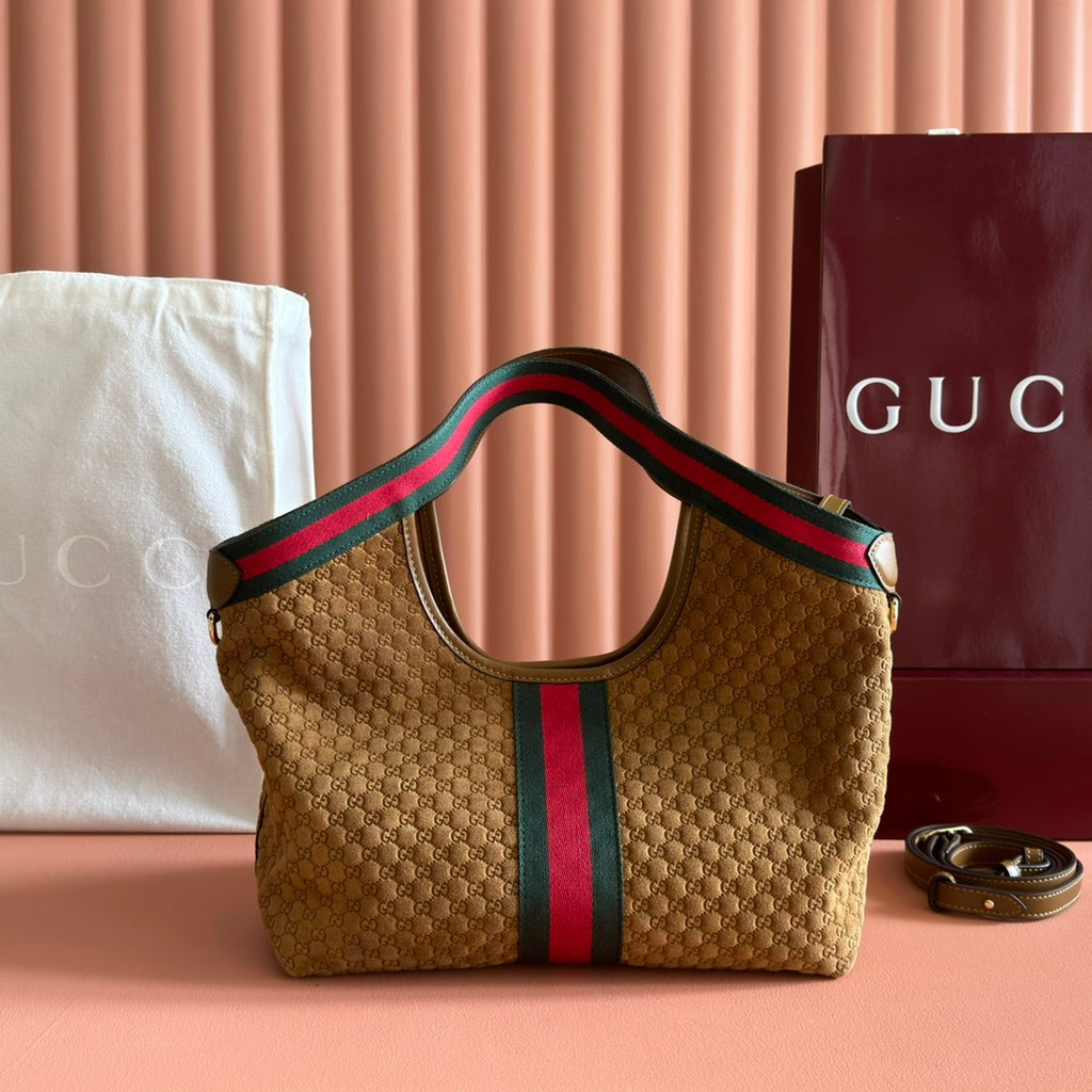 Sac Ophidia GG en toile monogramme avec bande Web