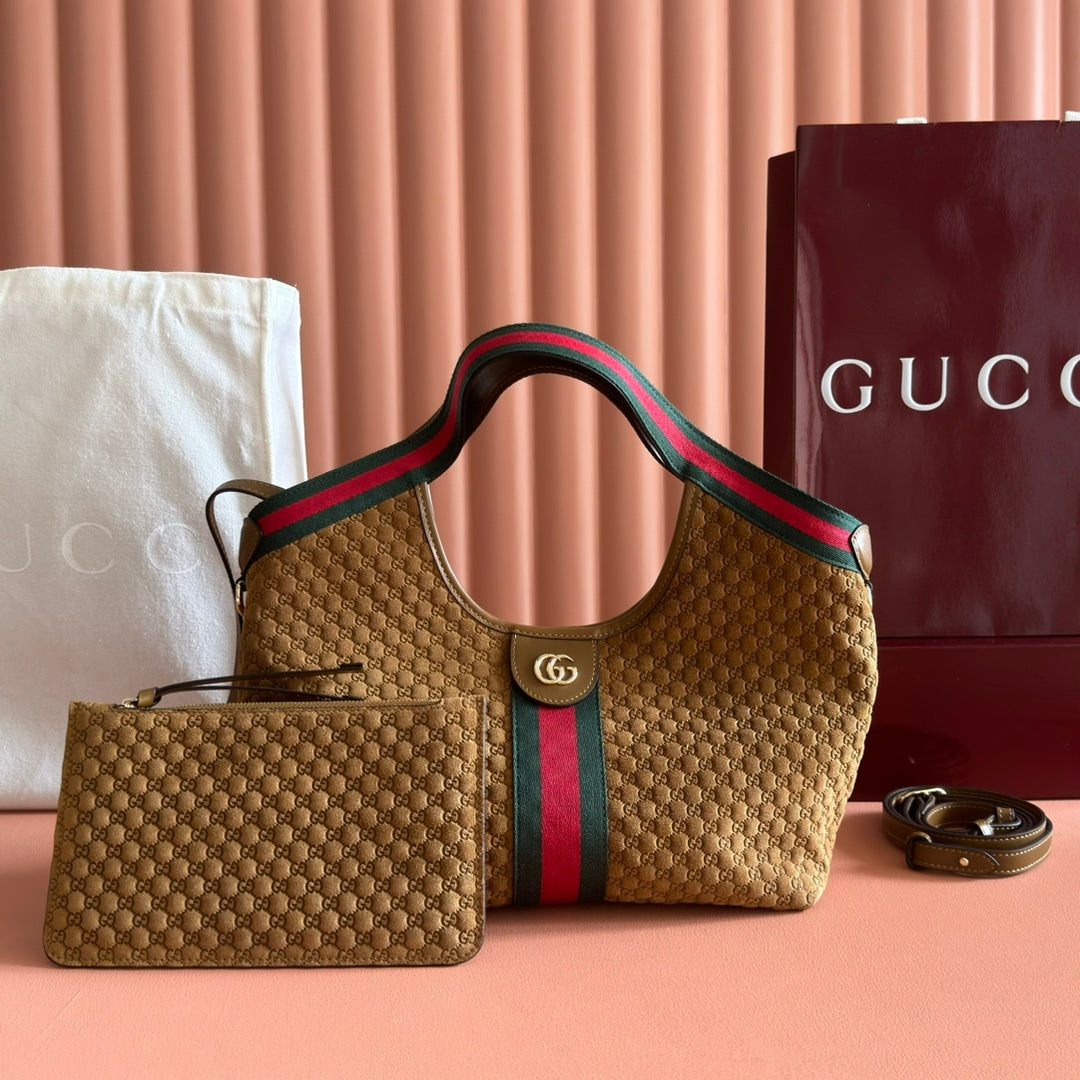 Sac Ophidia GG en toile monogramme avec bande Web