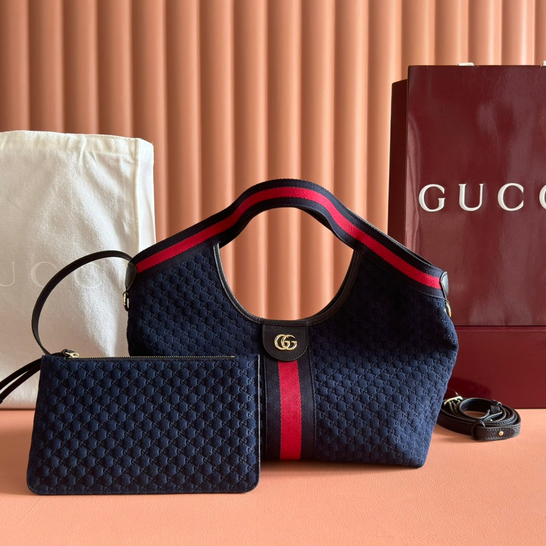 Sac Ophidia GG en toile monogramme avec bande Web