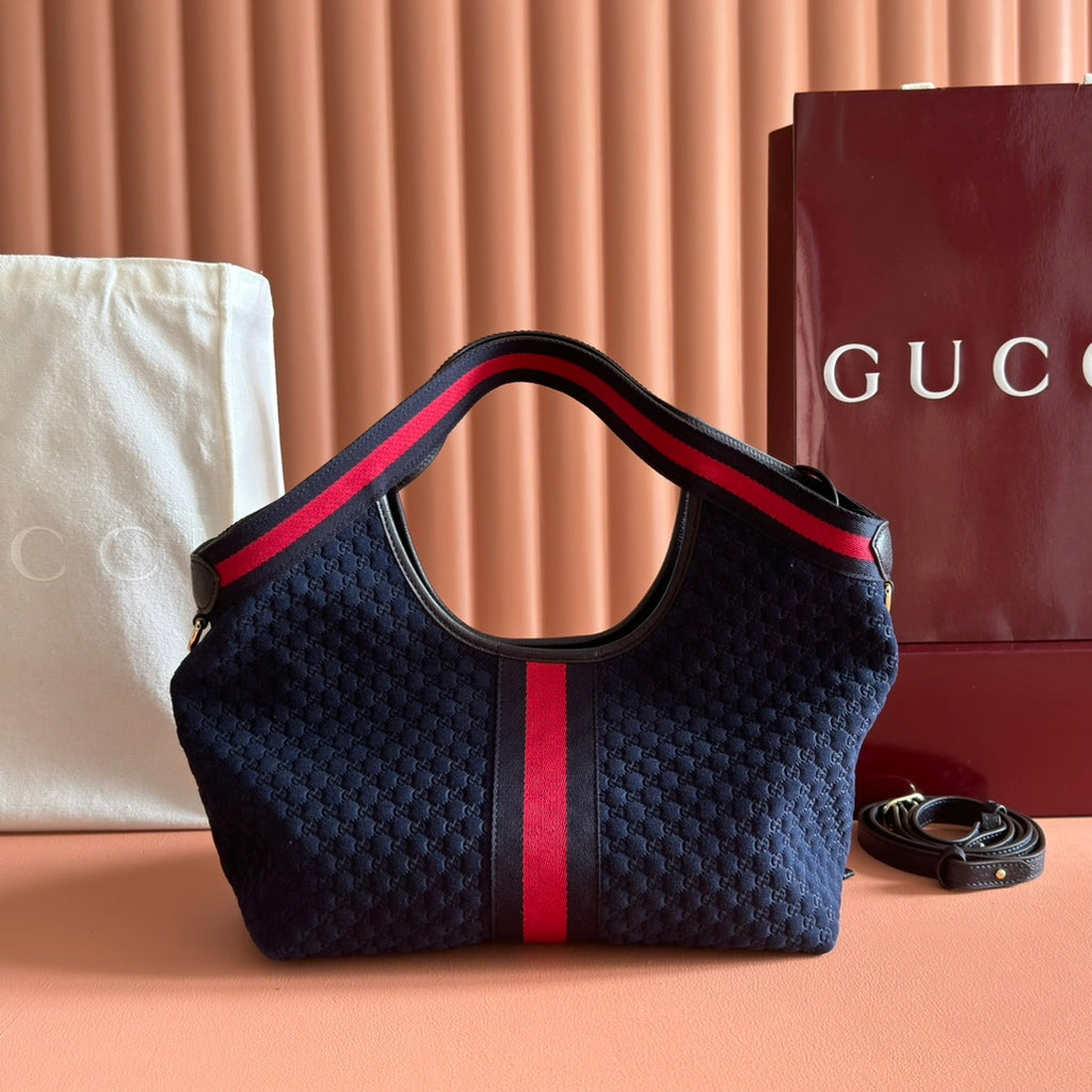 Sac Ophidia GG en toile monogramme avec bande Web