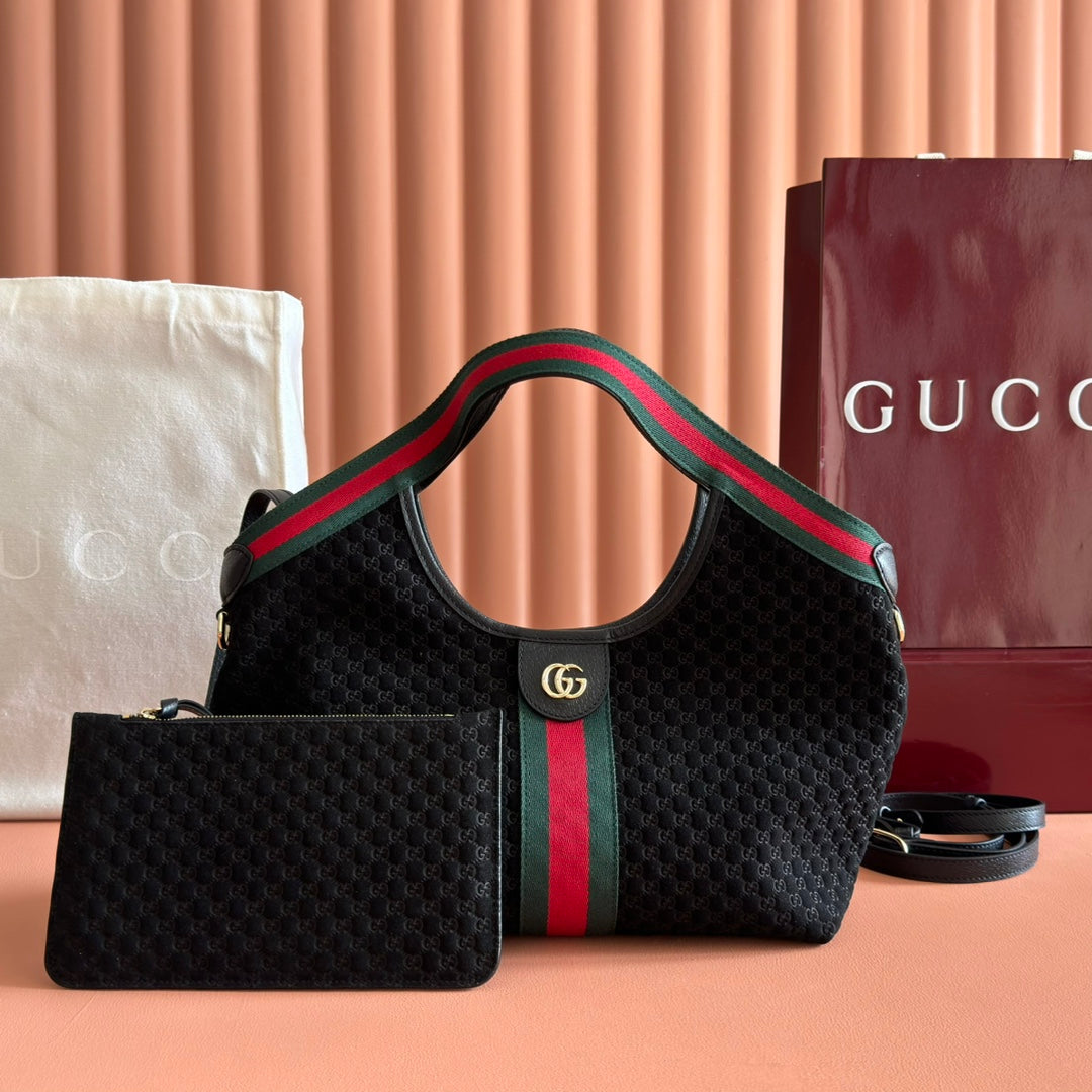 Sac Ophidia GG en toile monogramme avec bande Web